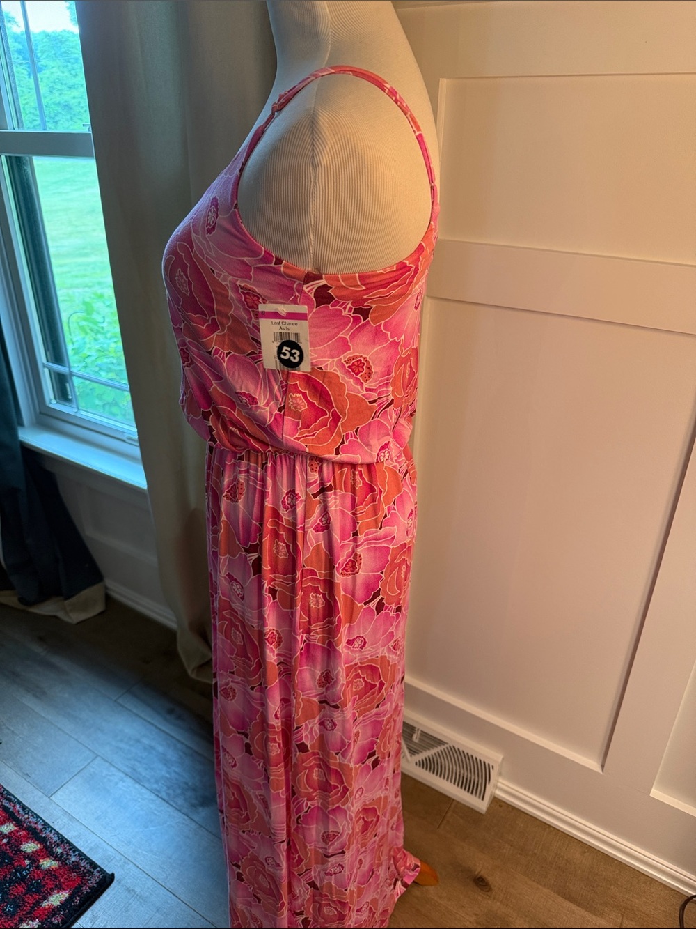 Lush Pink Floral Maxi Dress - Picture 4 of 6